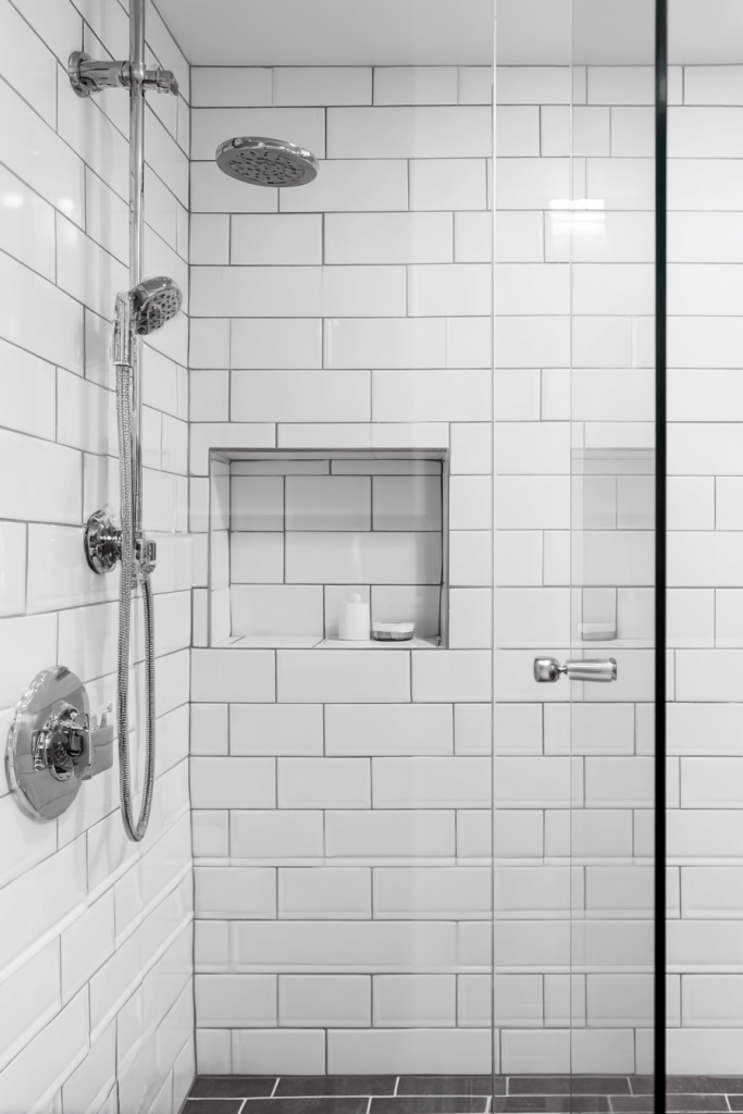 half wall shower ideas