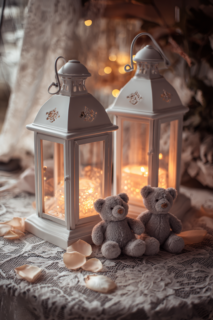 teddy bear baby shower centerpieces