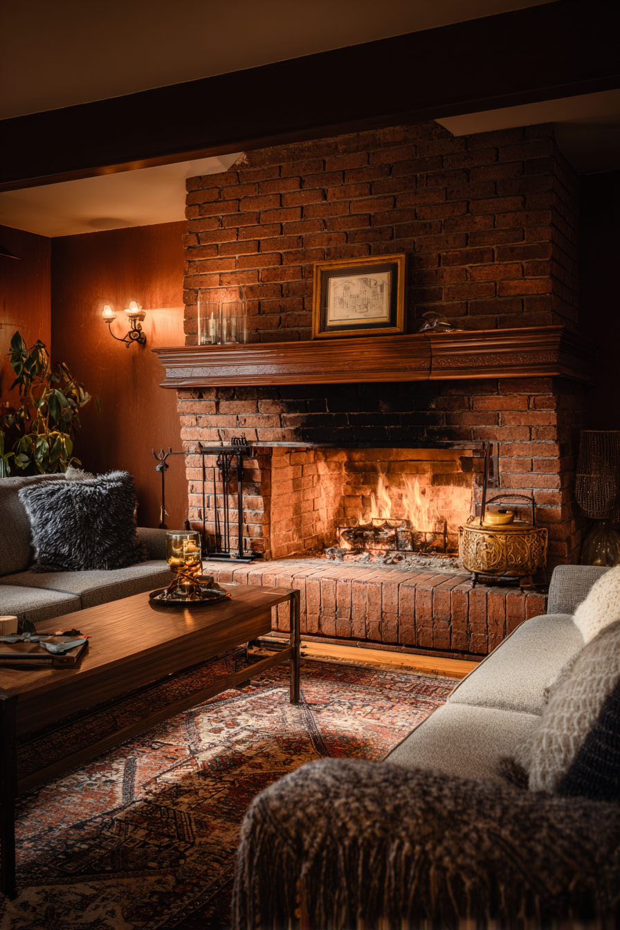Image showcasing 15 Stunning Brick Accent Wall Ideas for Your Living Room - The Decor ...