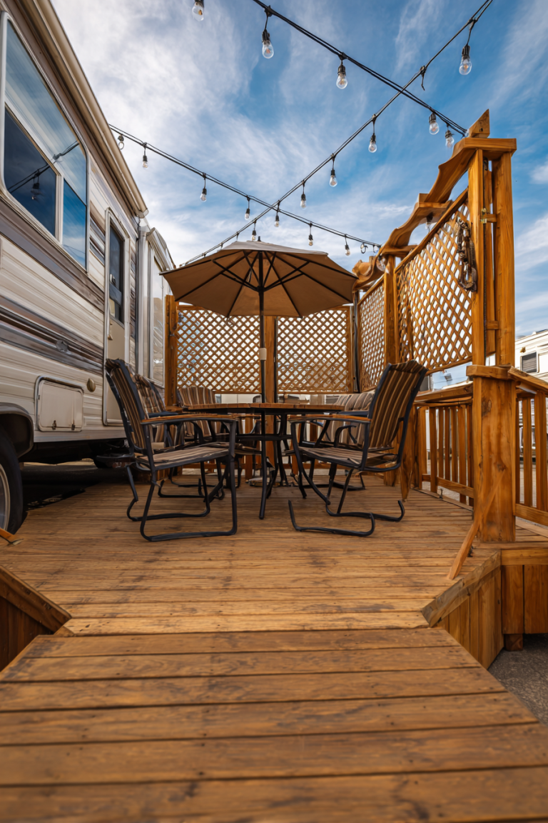 17 Best RV Deck Ideas to Transform Your Campsite