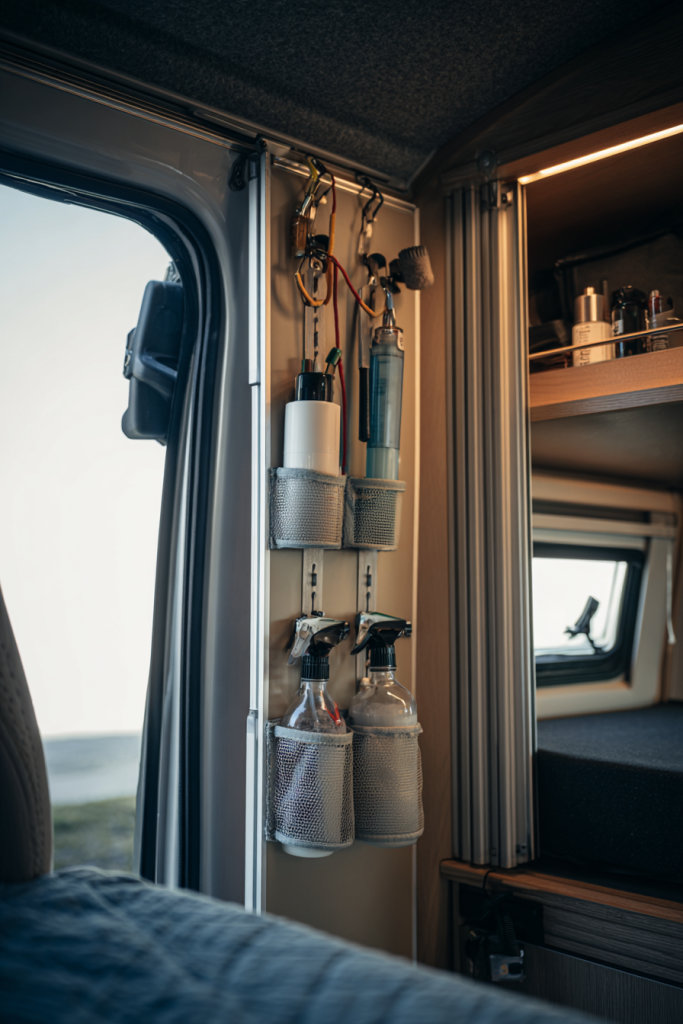 vertical storage camper