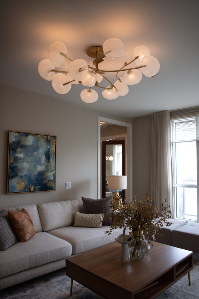 cozy lighting living room