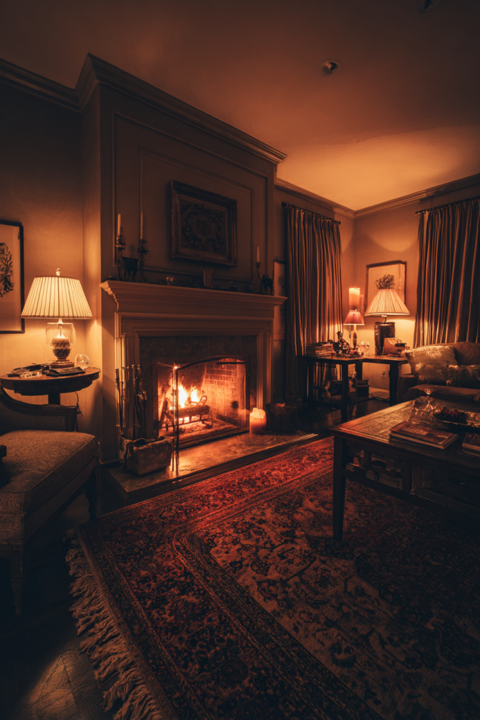 cozy lighting living room