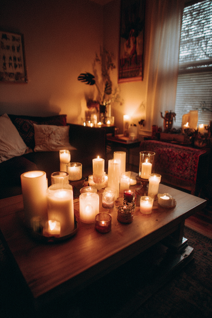 cozy lighting living room