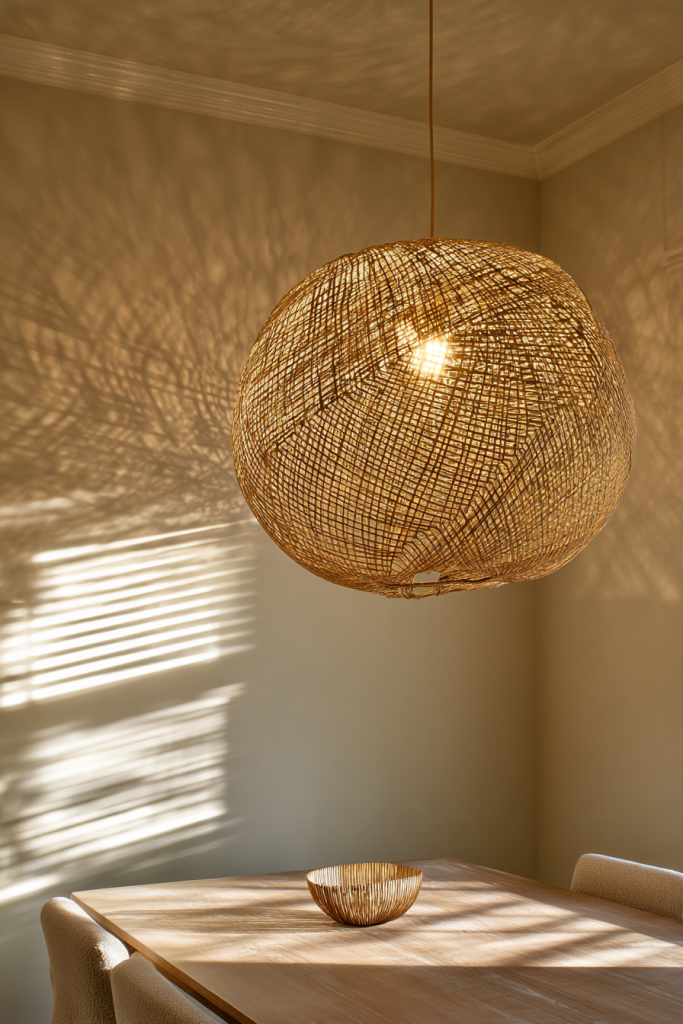 organic modern dining room