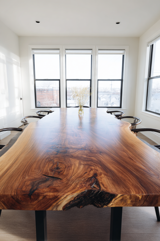 organic modern dining room
