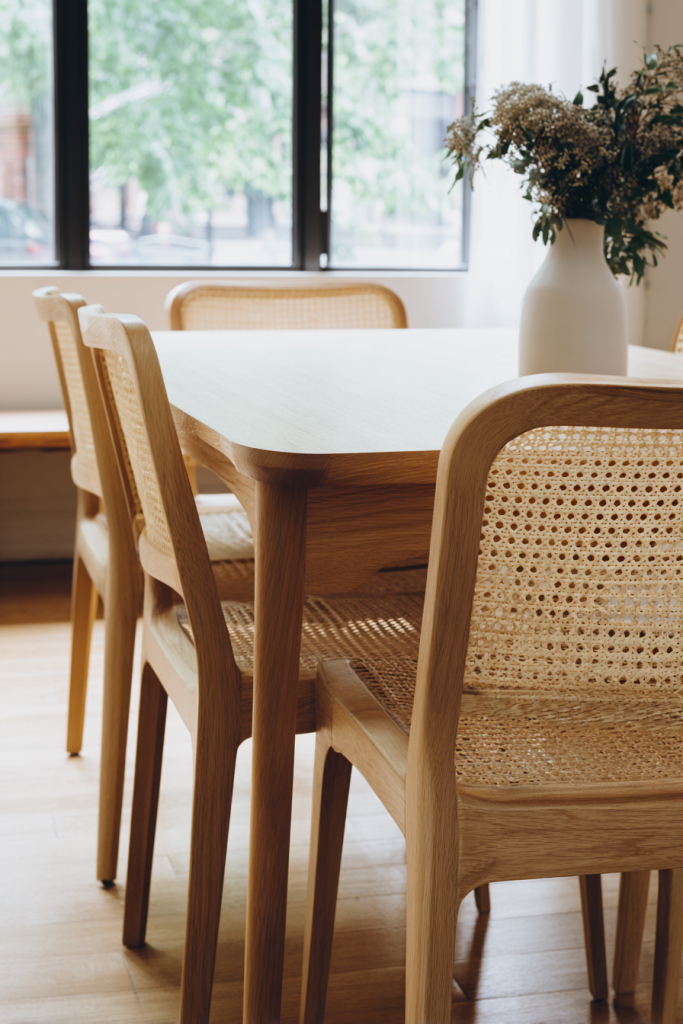 organic modern dining room