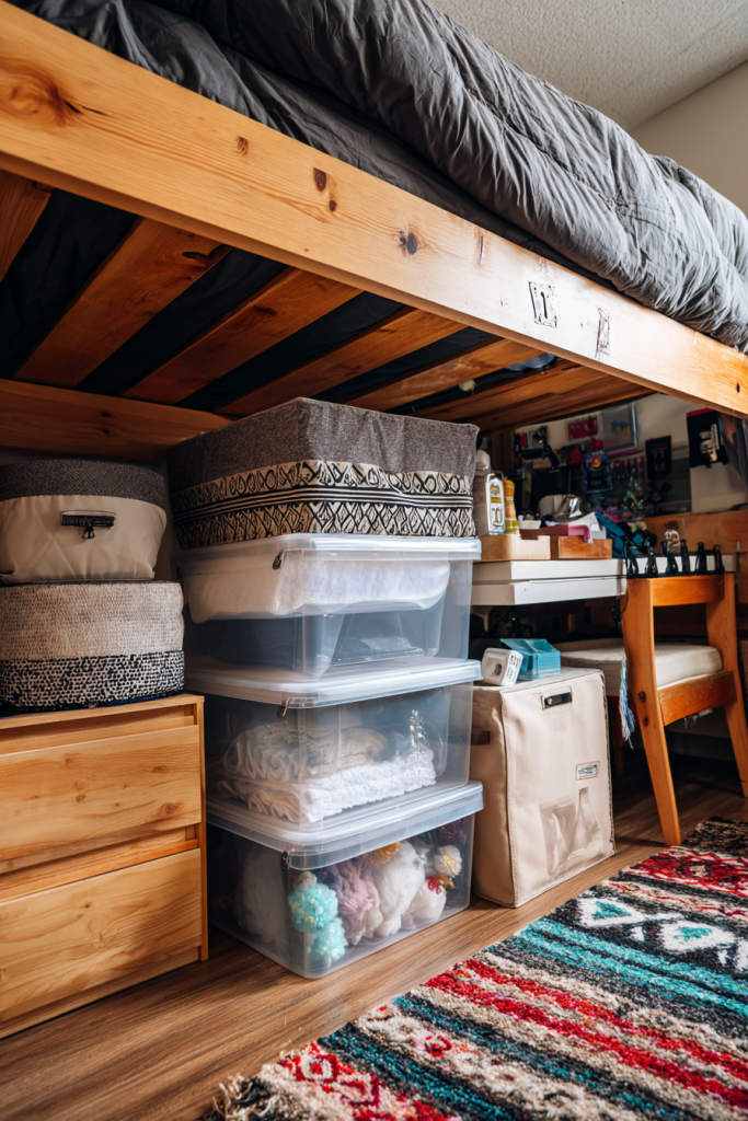 Dorm room organization ideas
