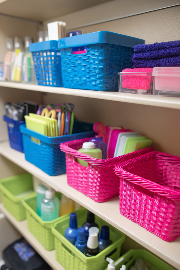Dorm room organization ideas
