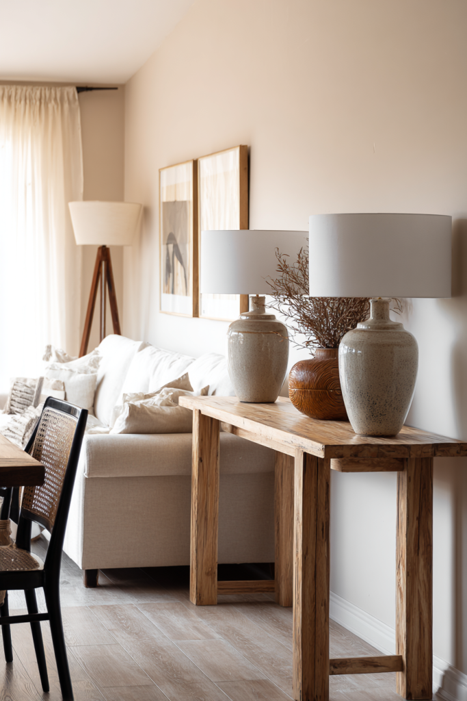 narrow living dining room combo