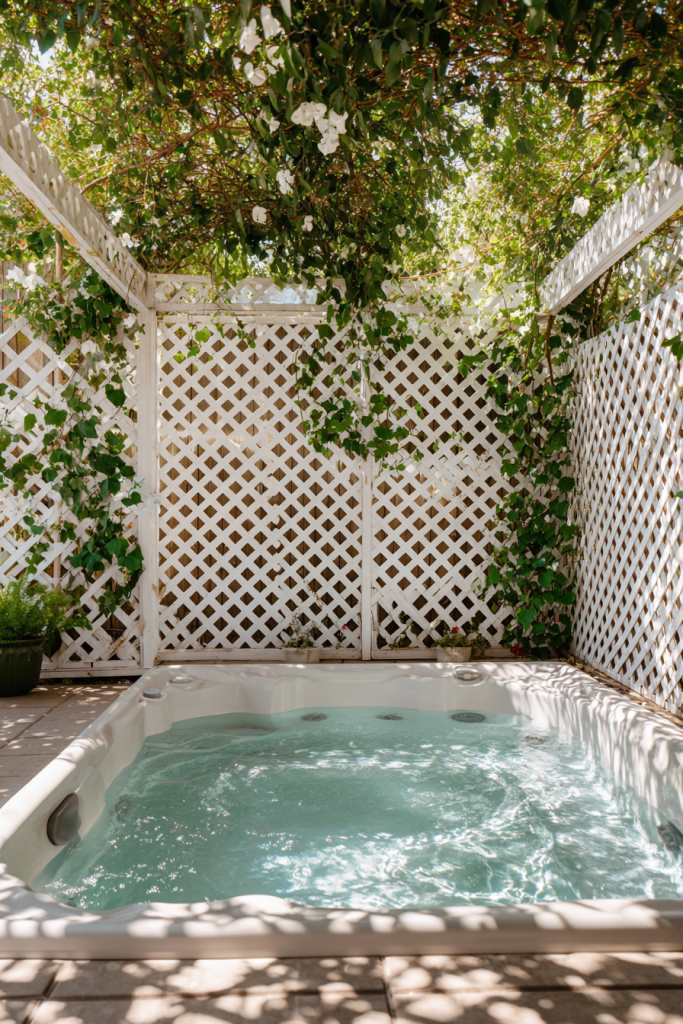 hot tub privacy ideas