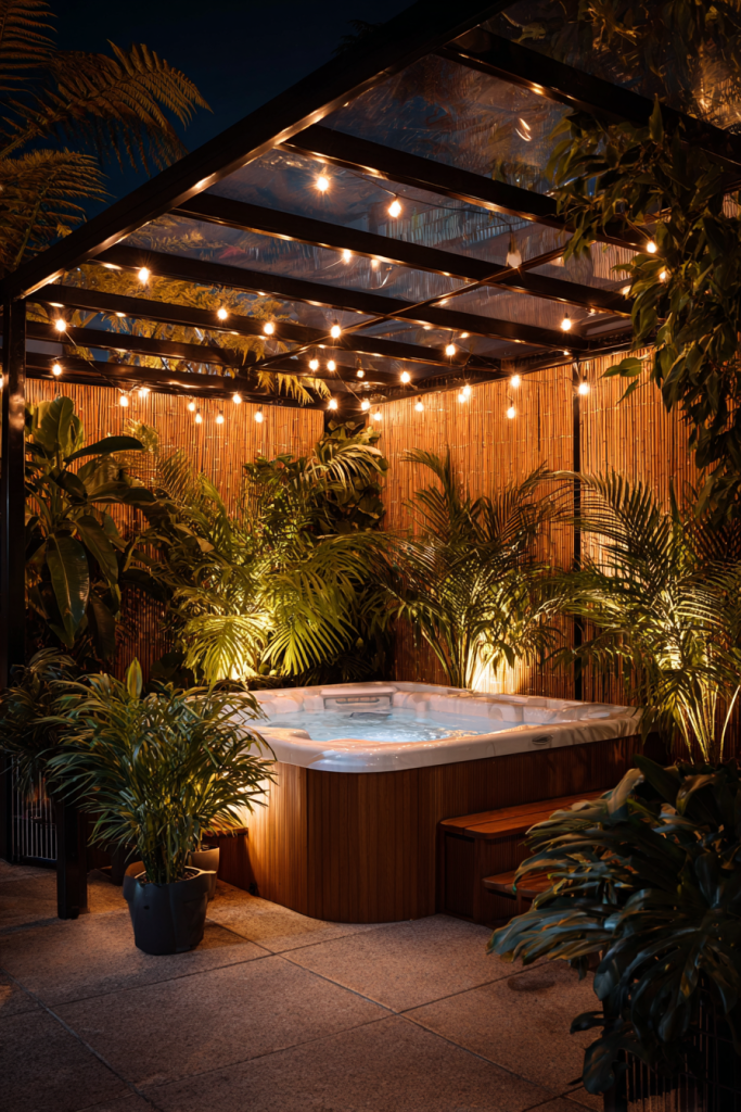 hot tub privacy ideas
