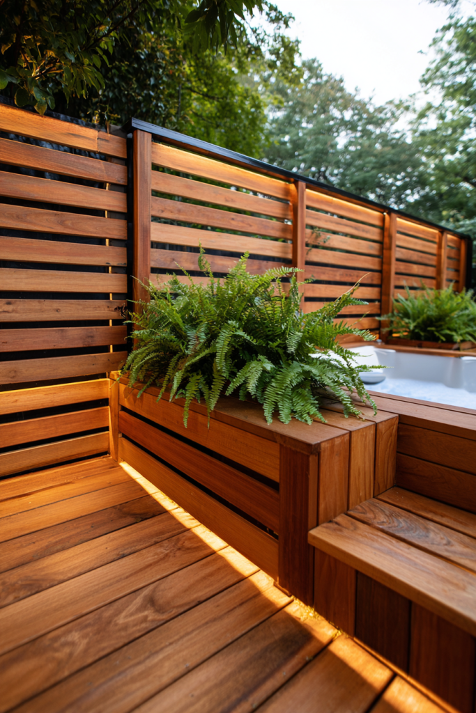 hot tub privacy ideas