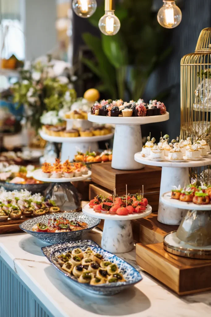 Buffet table styling