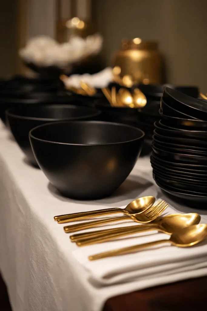 Buffet table styling