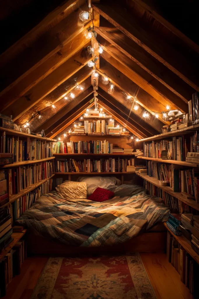 20. A Glowing Attic Hideout That Warms the Soul