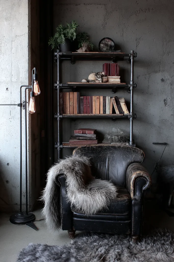 17. Rustic Elegance Meets Cozy Comfort