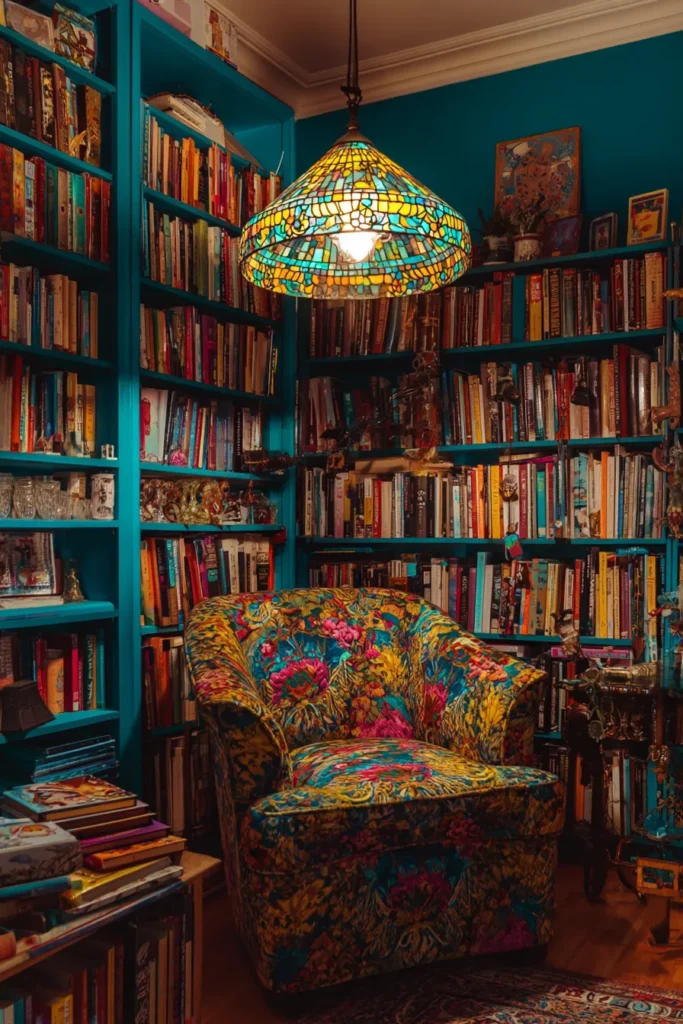 21. A Kaleidoscope of Color: Where Boho Charm Meets Literary Bliss
