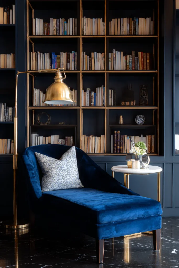 19. Indulgent Elegance in Navy and Gold